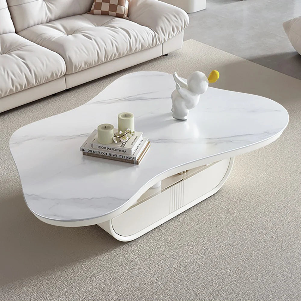 Elvoria Solid Wood Cloud Coffee Table