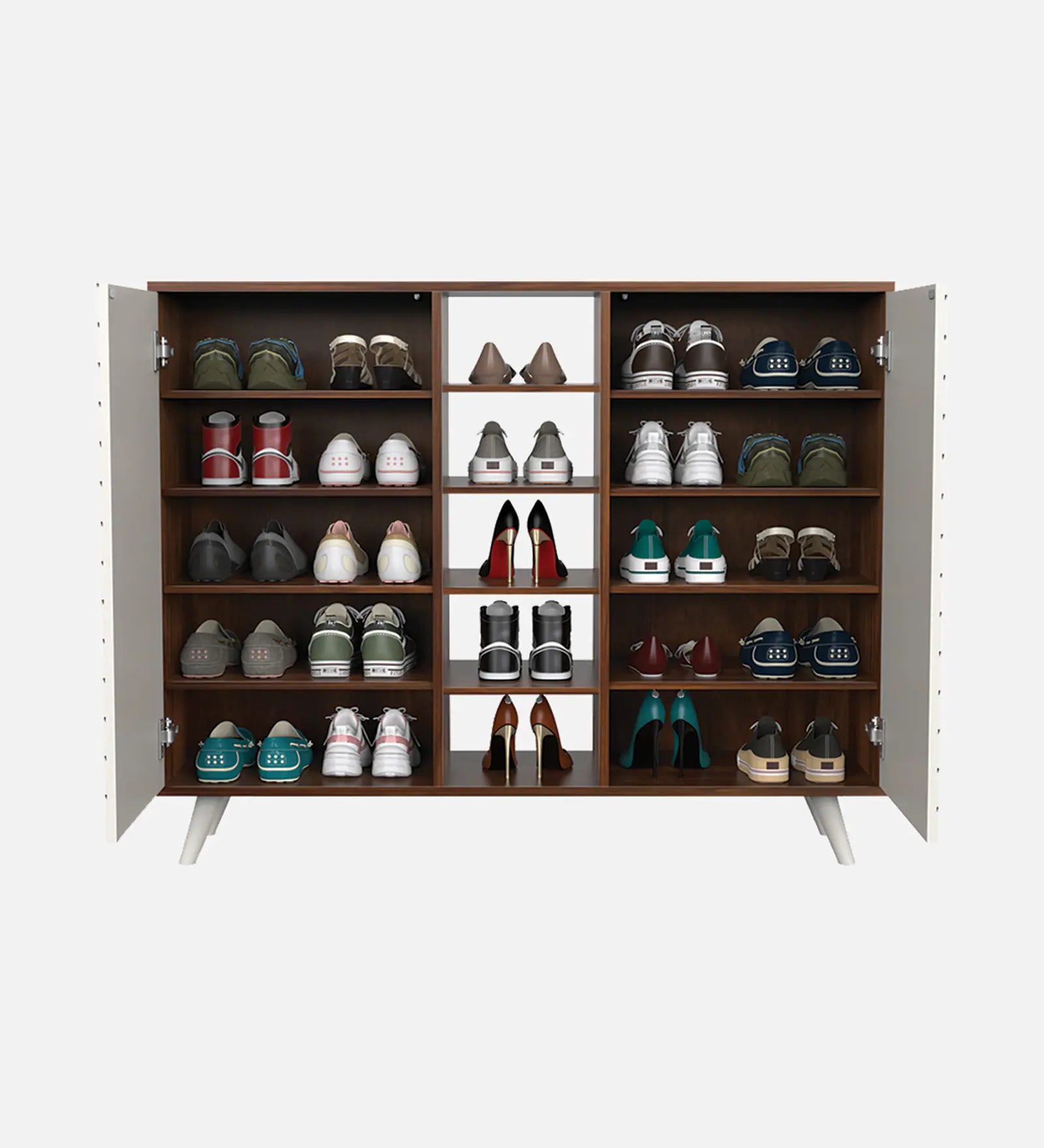 Elvoria White Storage Cabinet