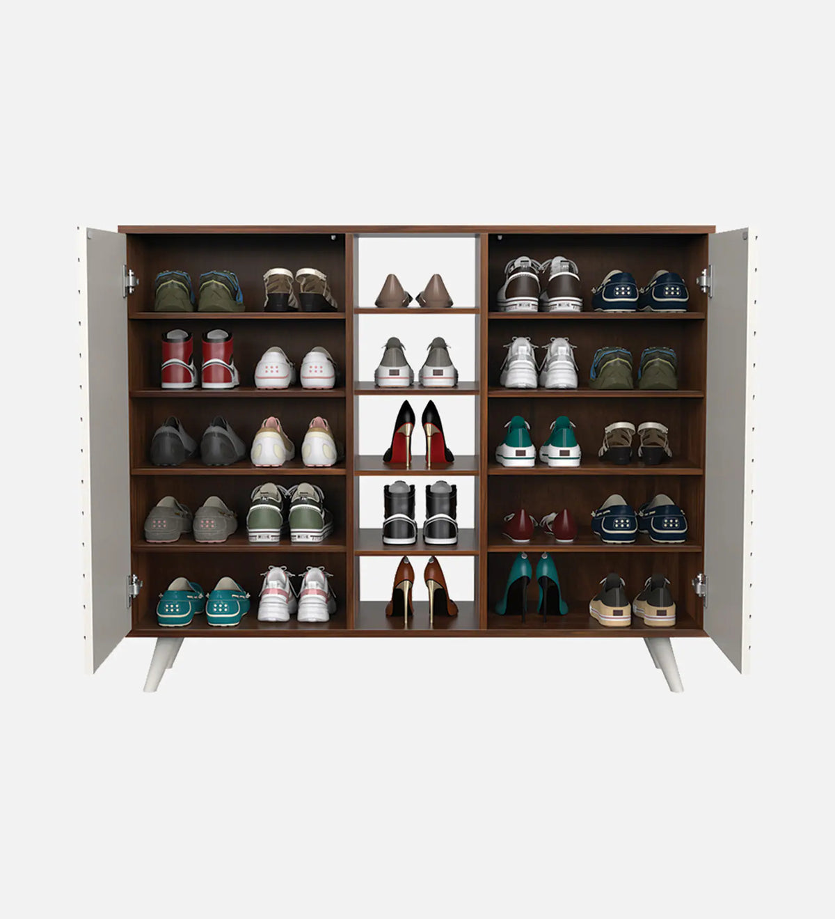Elvoria White Storage Cabinet