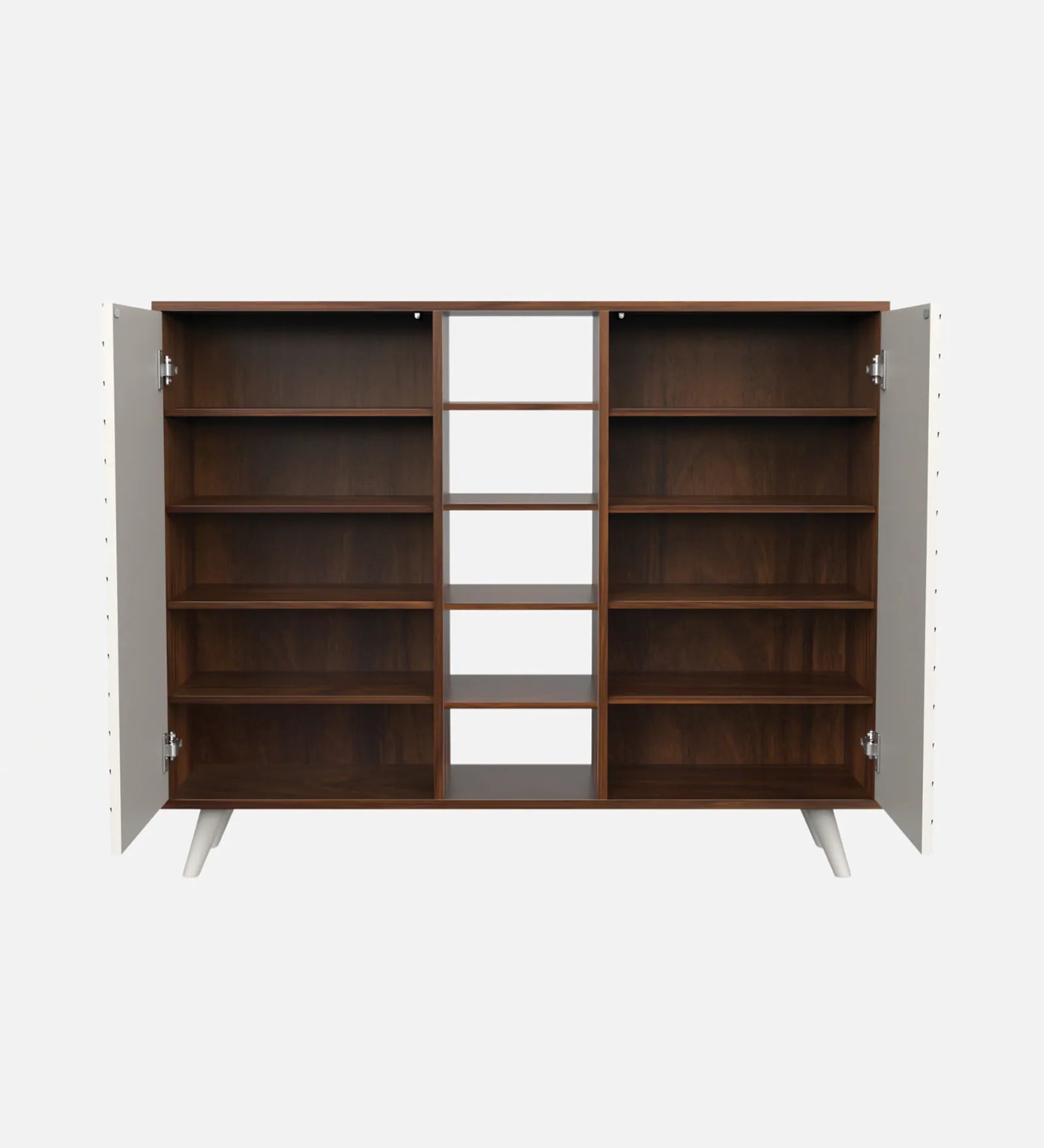 Elvoria White Storage Cabinet