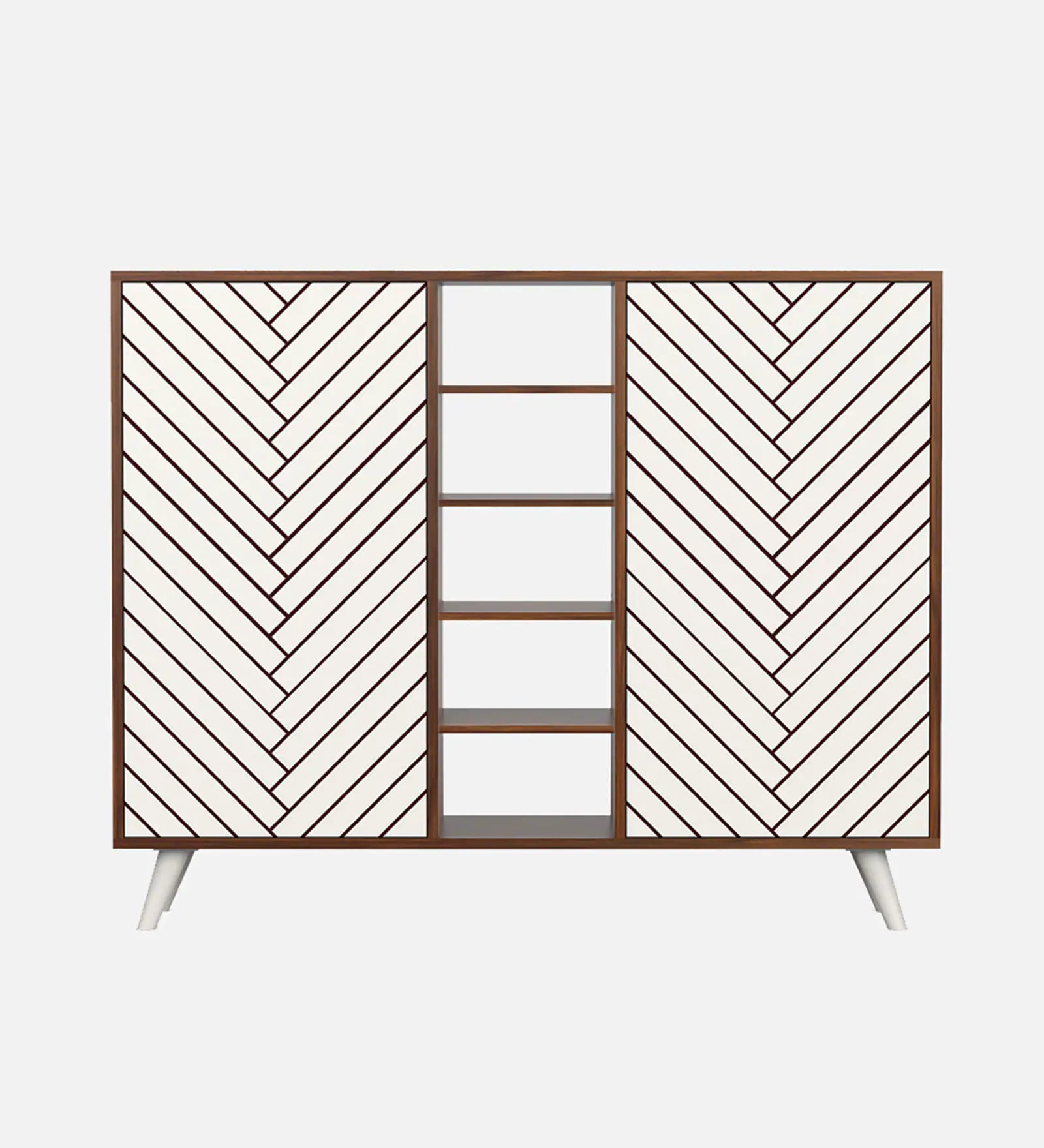 Elvoria White Storage Cabinet