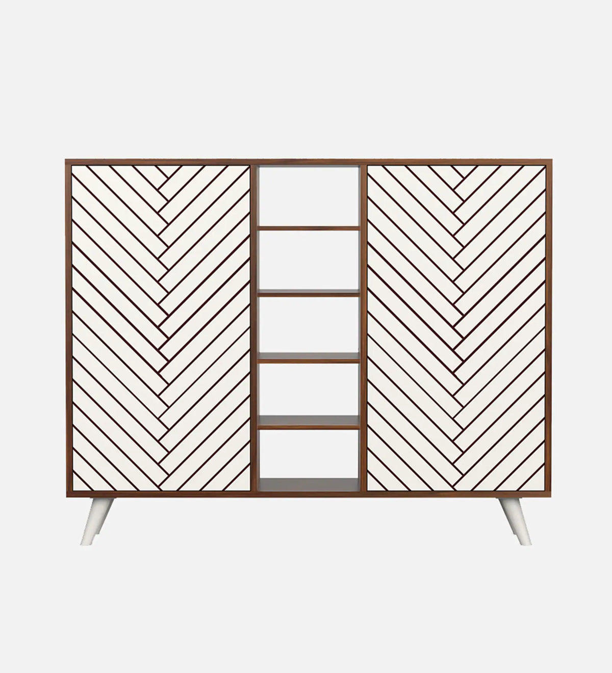 Elvoria White Storage Cabinet