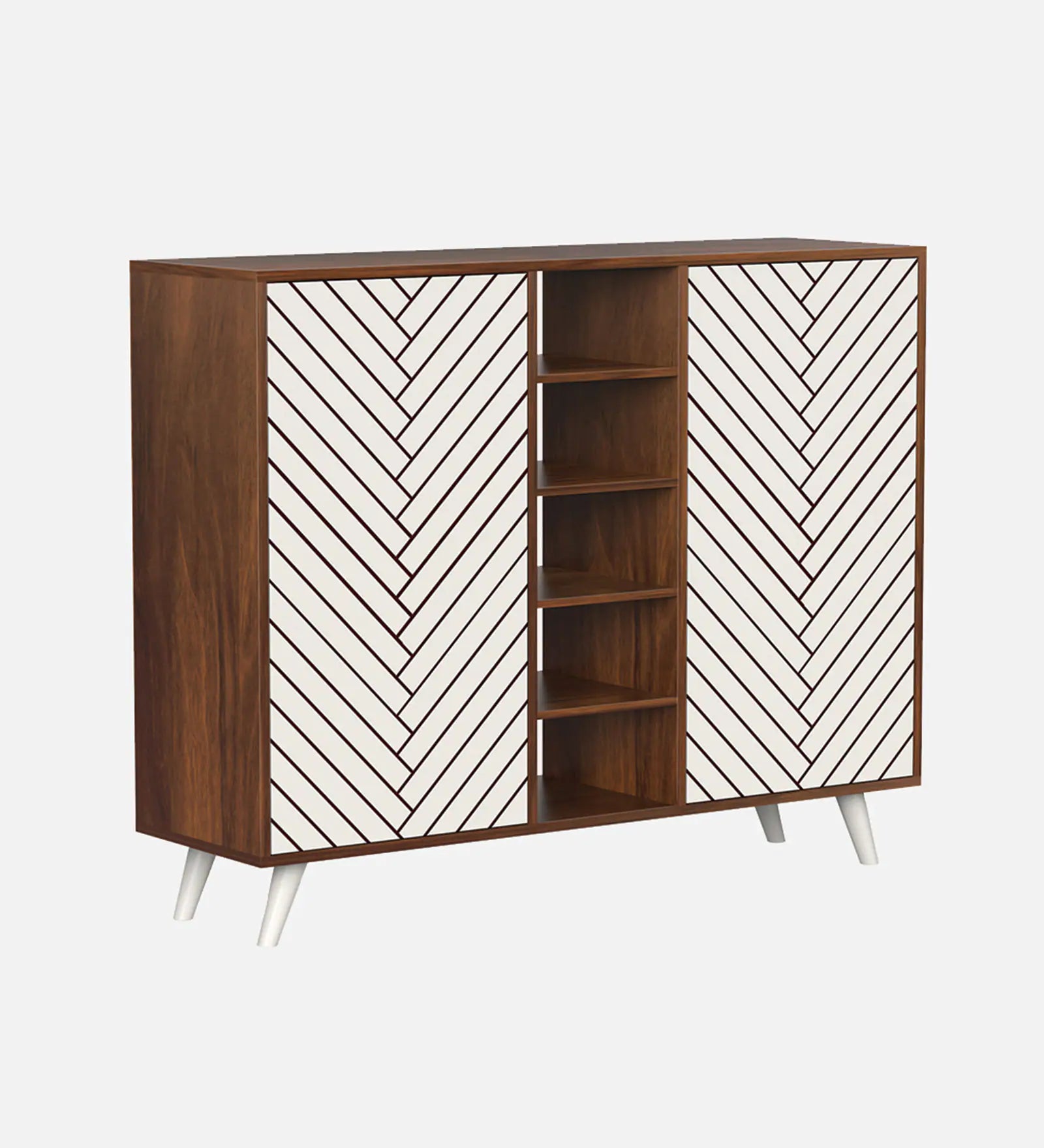 Elvoria White Storage Cabinet