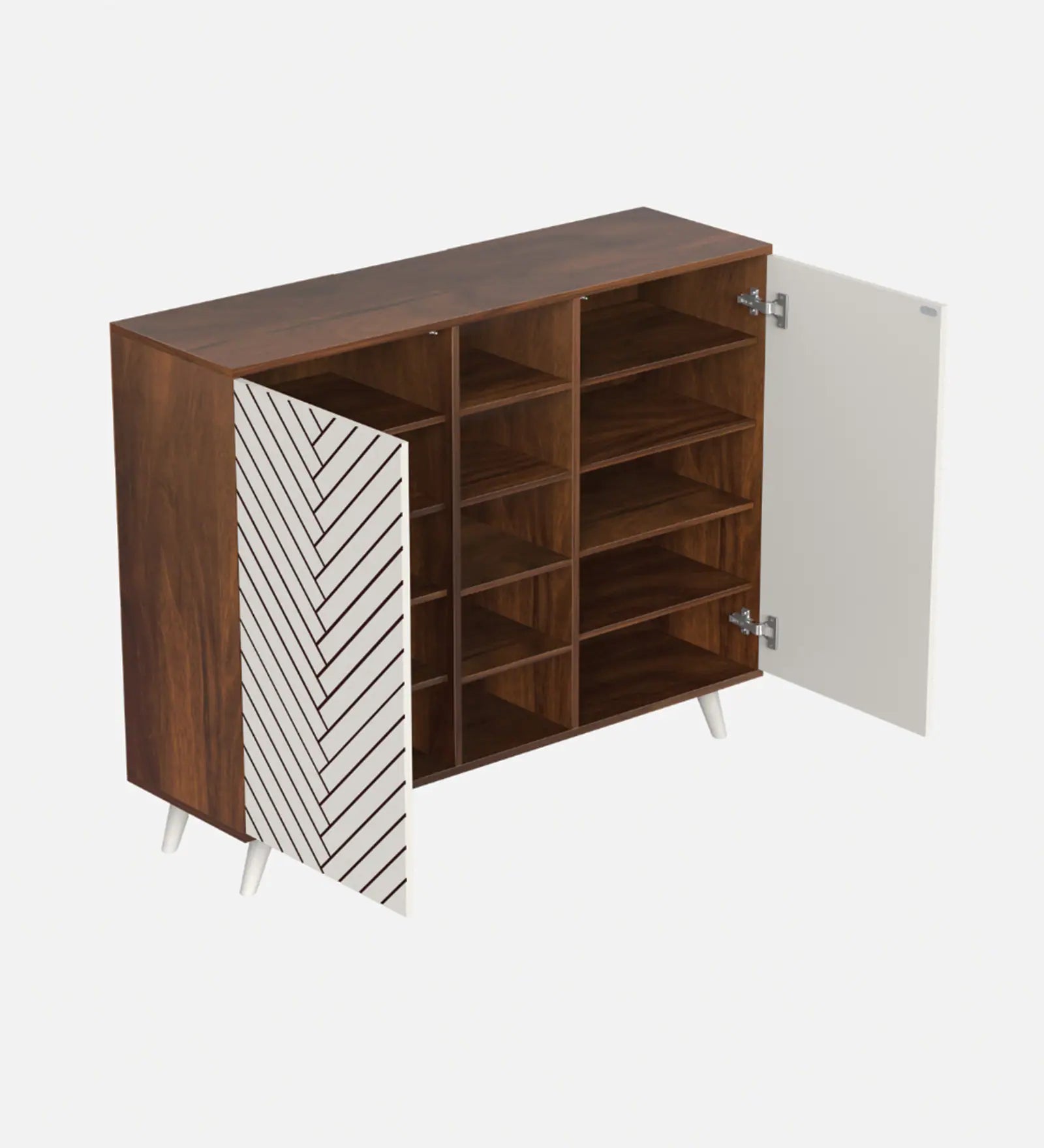 Elvoria White Storage Cabinet