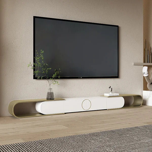 Extendable Black TV Stand