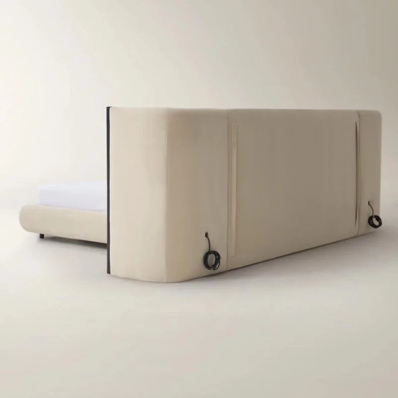 Royal Panel Noir Bed With Side Table
