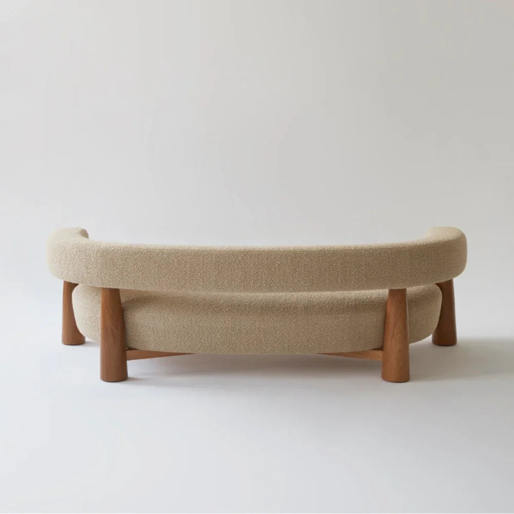 Fjord Curved Bouclé Sofa