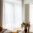 Elite sheer curtain - pure white