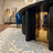Modern Luxe Dining Set – Black & Gold Elegance with 7 Chairs