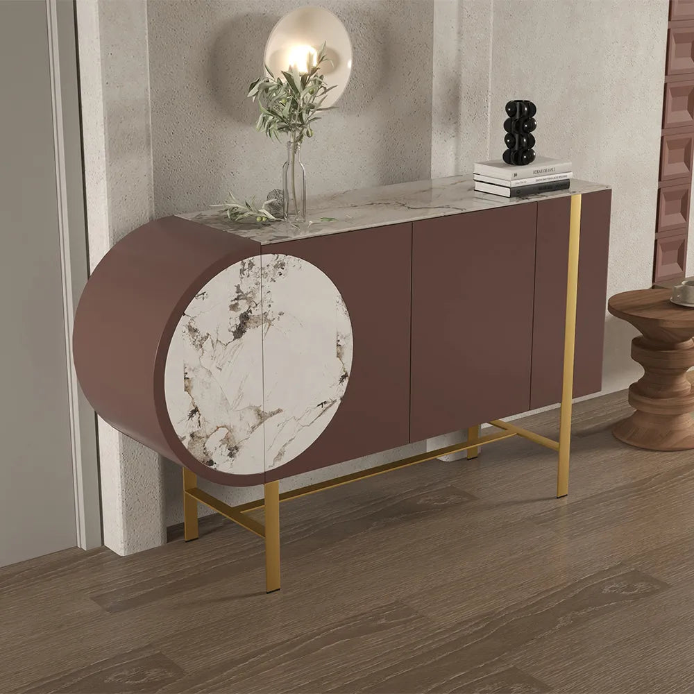 خزانة بوفيه مودرن بتصميم قمر ذهبي كاندي-يان
