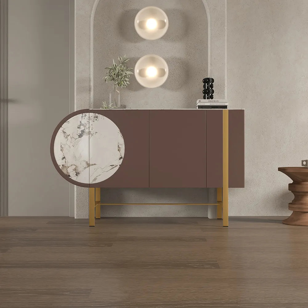 خزانة بوفيه مودرن بتصميم قمر ذهبي كاندي-يان