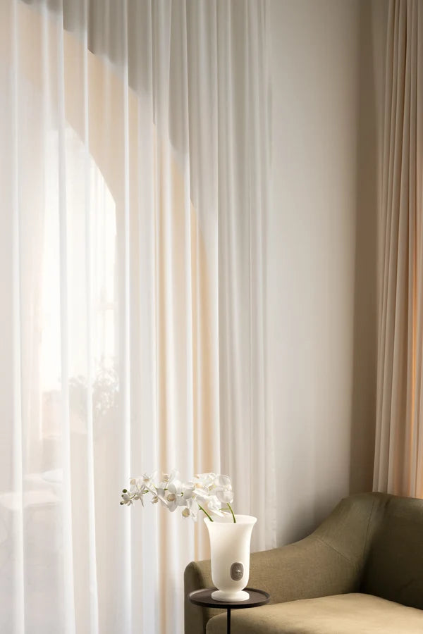 Elite sheer curtain - pure white