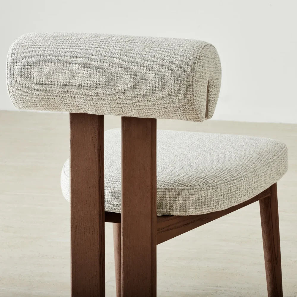Grey Fabric Dining Chair
