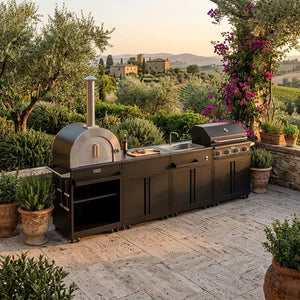 Thor Kitchen 4-Piece Modular Outdoor Kitchen Island - Grey
