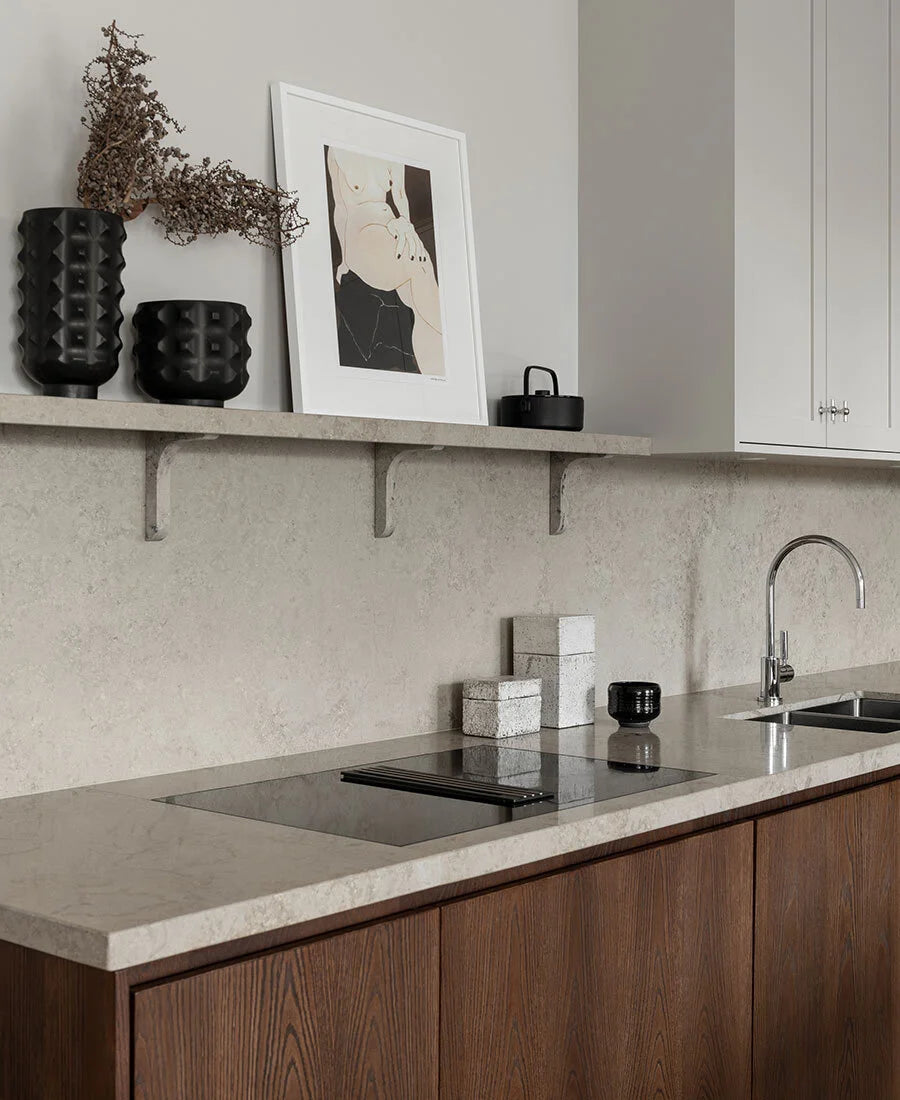 Harmonious Shaker Kitchen with Stained Oak