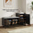 Harper Black Shoe Rack Bench