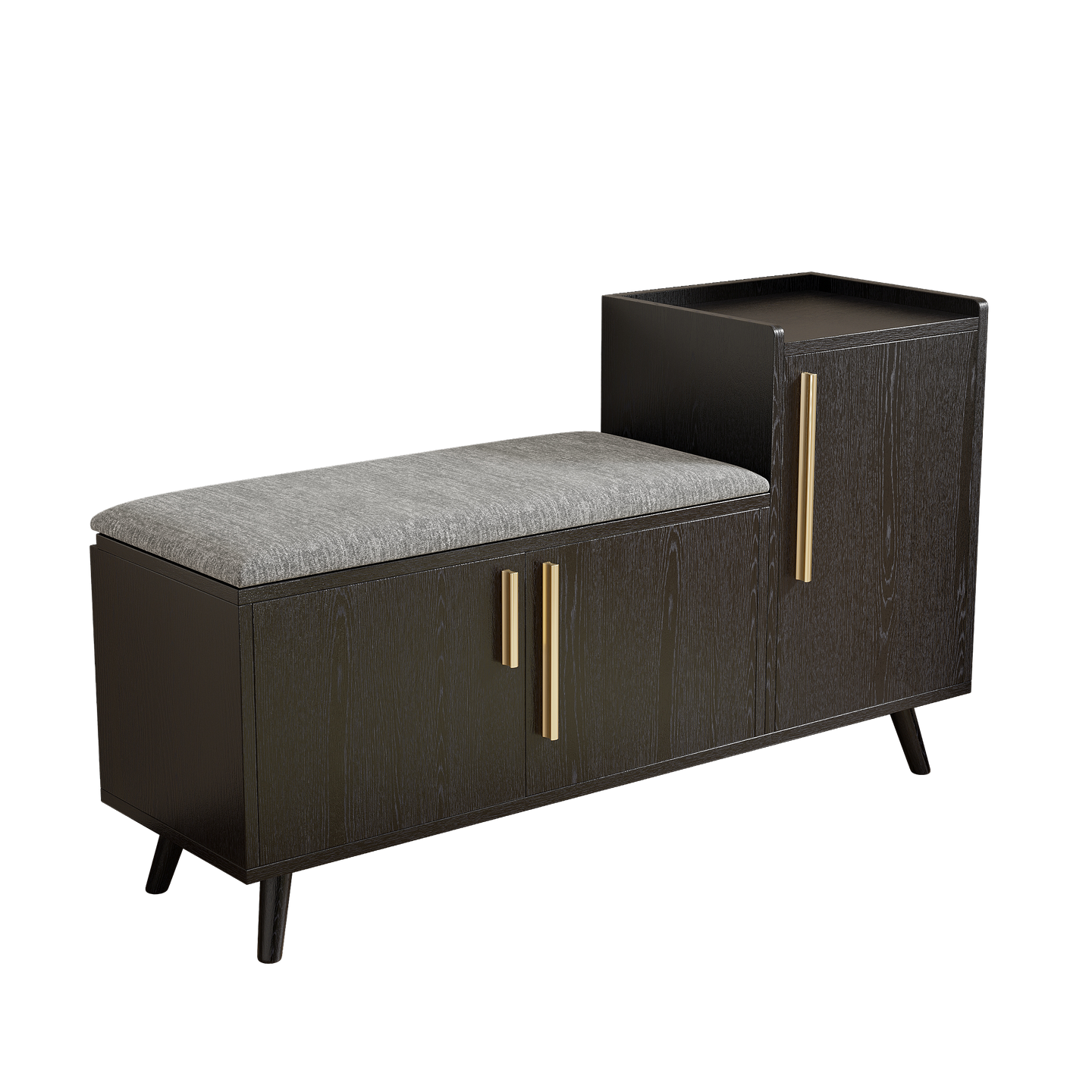 Harper Black Shoe Rack Bench