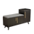 Harper Black Shoe Rack Bench