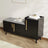 Harper Black Shoe Rack Bench