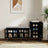 Harper Black Shoe Rack Bench