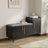 Harper Black Shoe Rack Bench