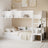 Harper White Wooden Bunk Bed with Storage