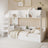 Harper White Wooden Bunk Bed with Storage