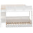 Harper White Wooden Bunk Bed with Storage