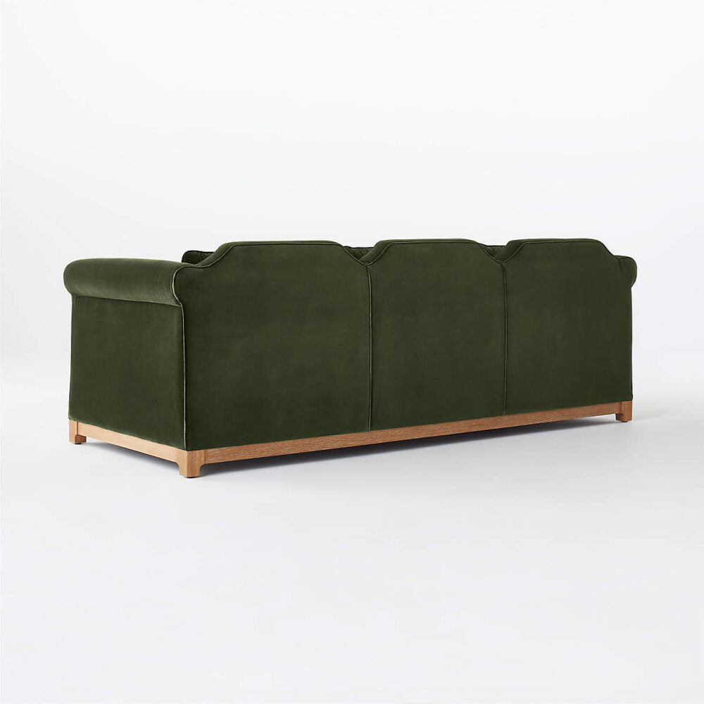 Hartwel Green Velvet Sofa