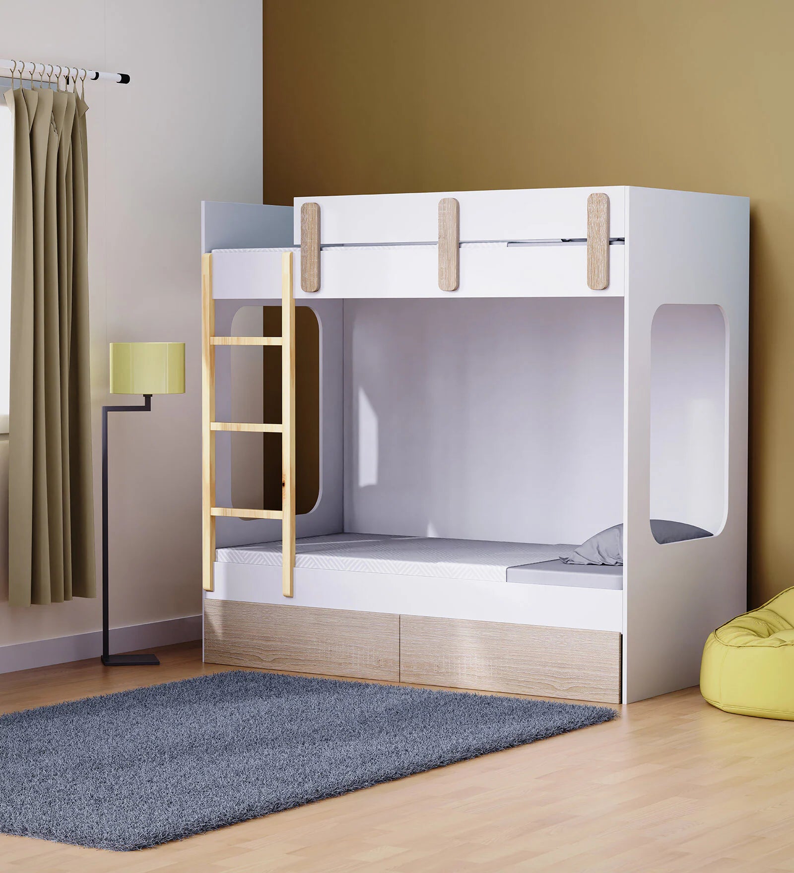 PlayHaven Kids Study Bunk Bed