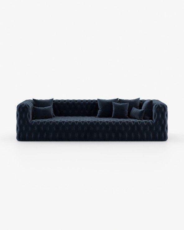 Heavy Deep Blue Sofa