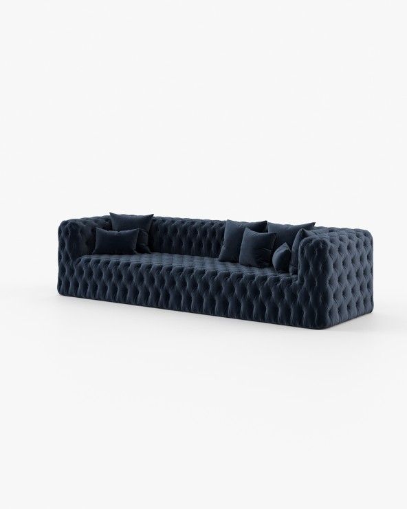 Heavy Deep Blue Sofa