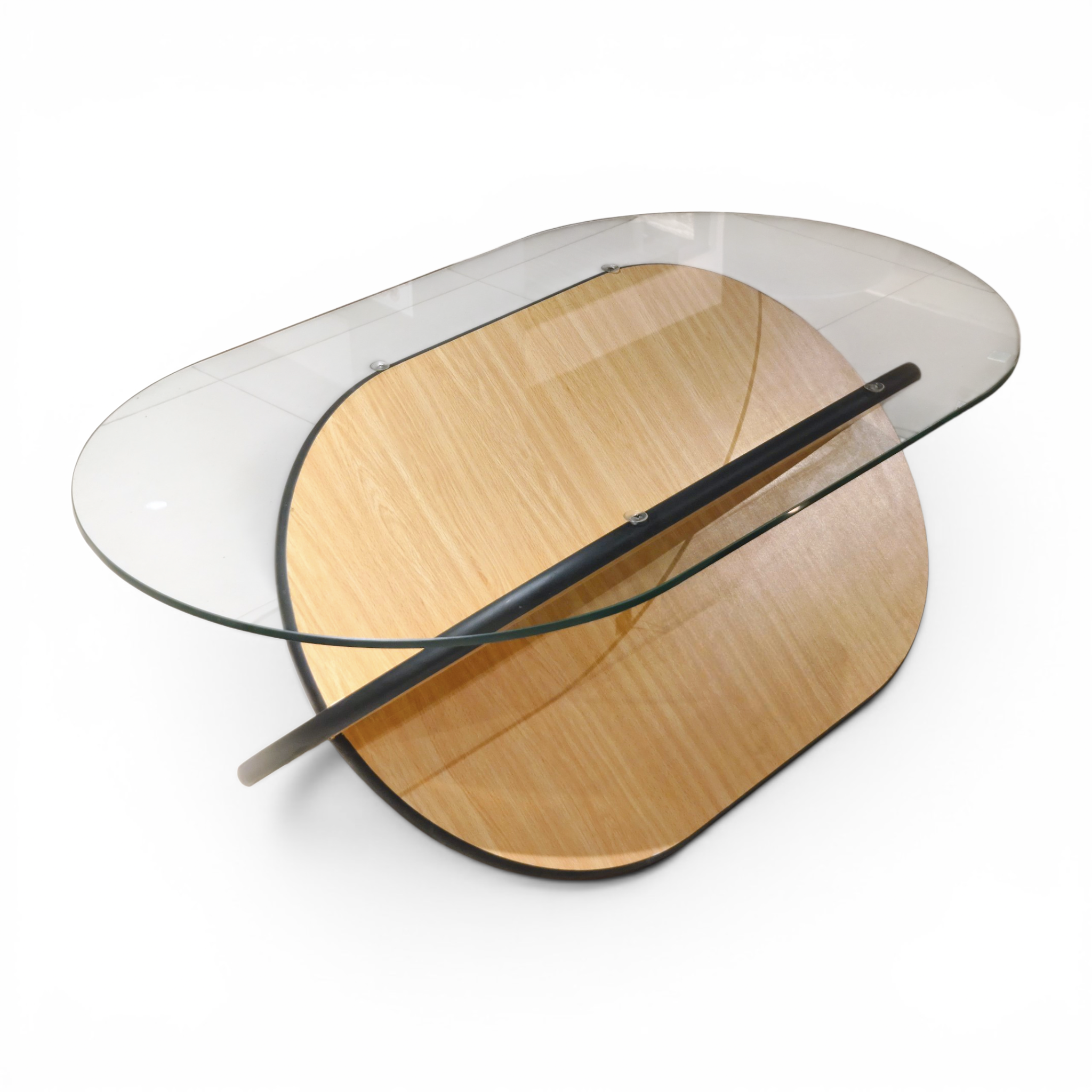 HelixWave Glass Table