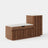 Hudson Walnut Shoe Rack Bench