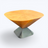 Geometric Wood Veneer Coffee Table Set