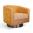 Amber Velvet Swivel Armchair