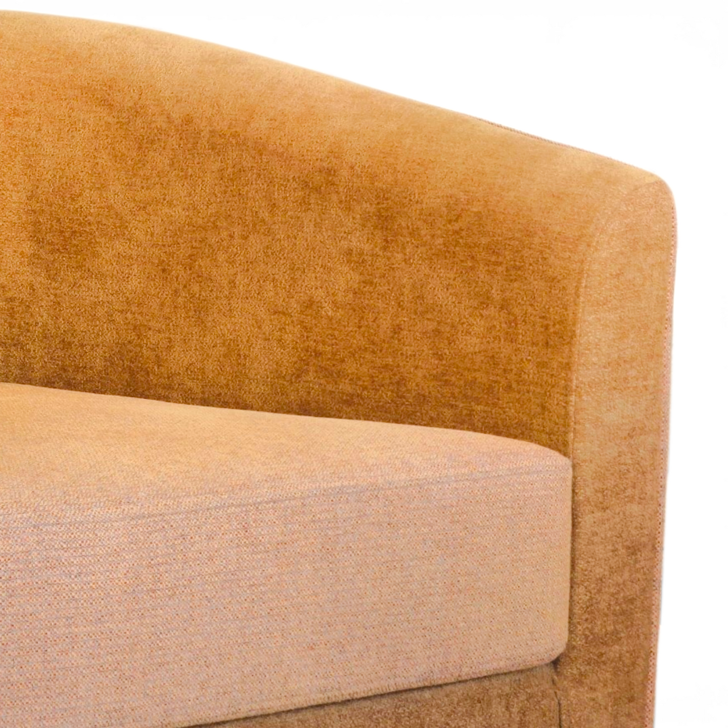 Amber Velvet Swivel Armchair
