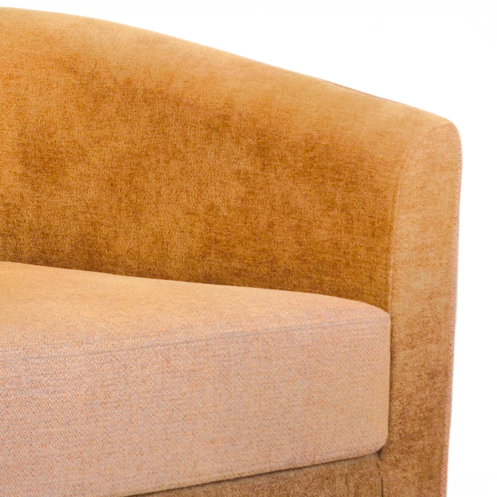 Amber Velvet Swivel Armchair