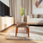 Brown Marble Nesting Tables with Wooden Legs