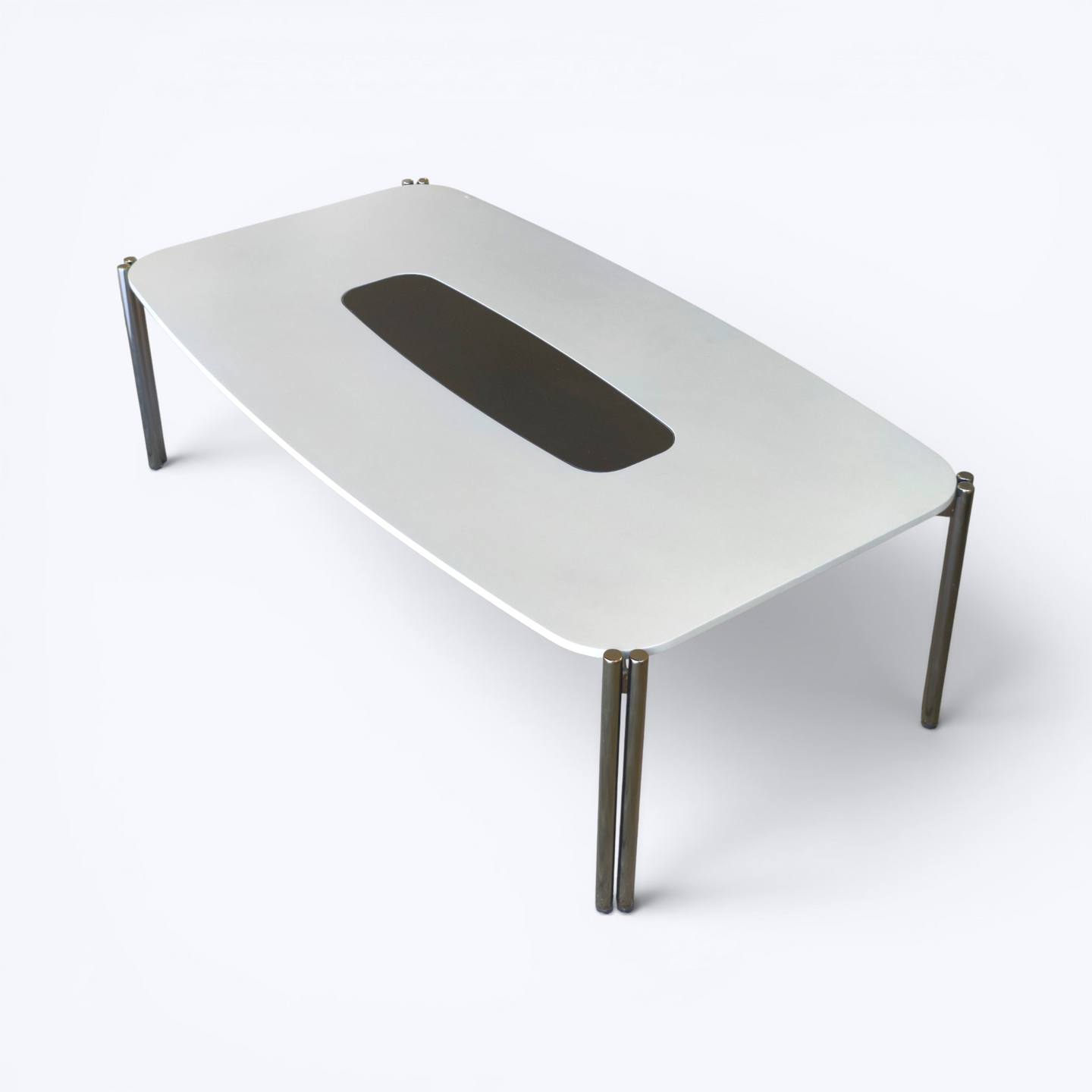 Minimalist Metal Conference Table