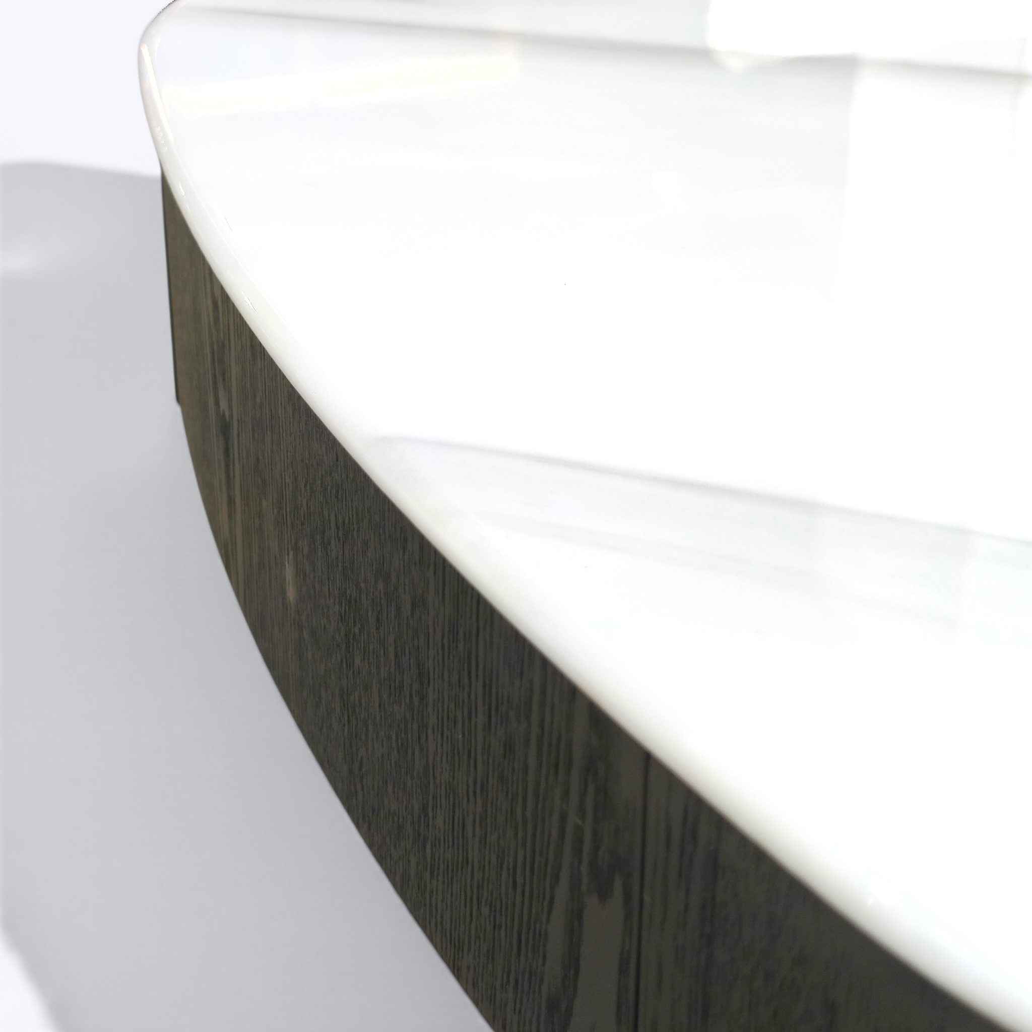 Marble-Top Coffee Table with Dual Drawers