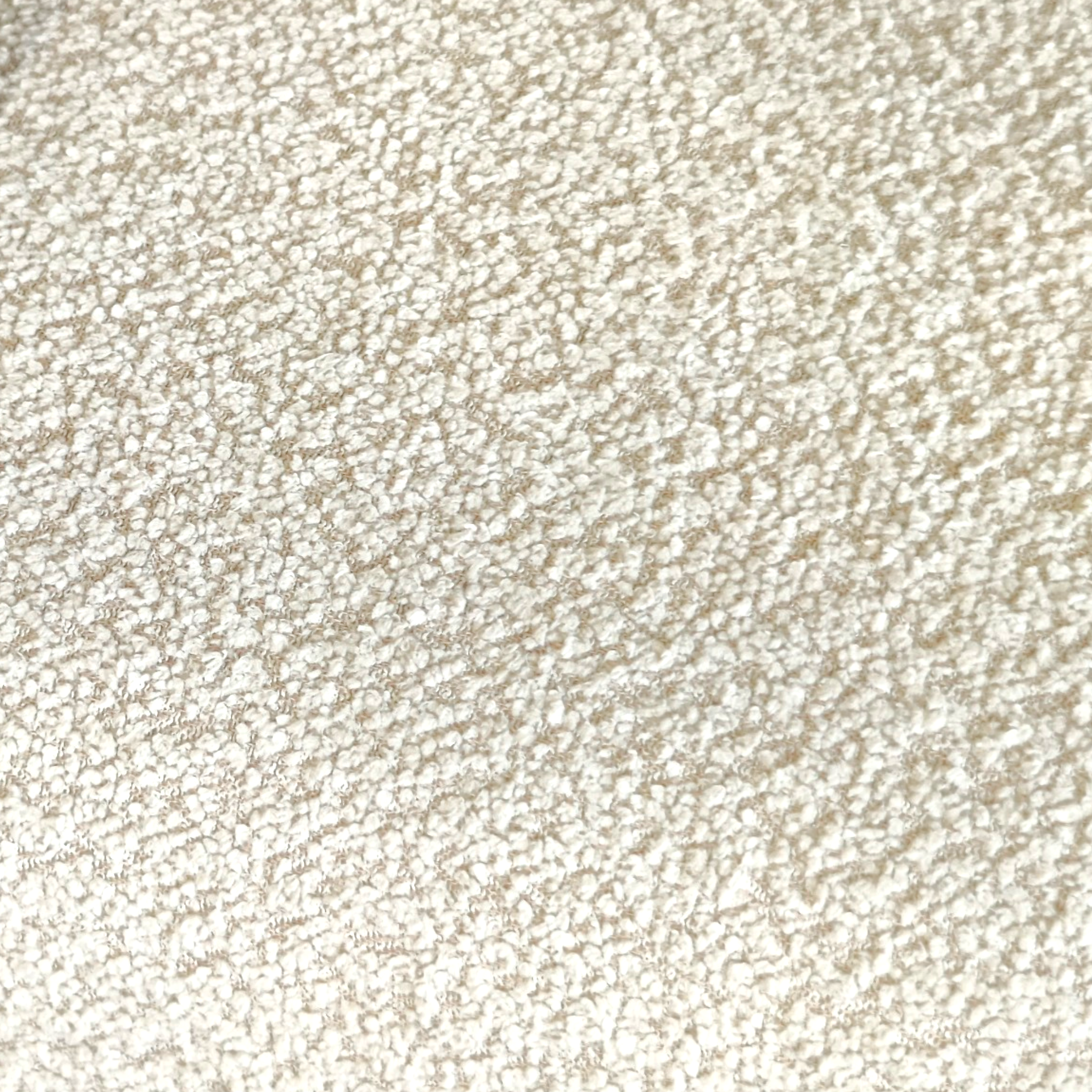 Curved Cream Armchair
