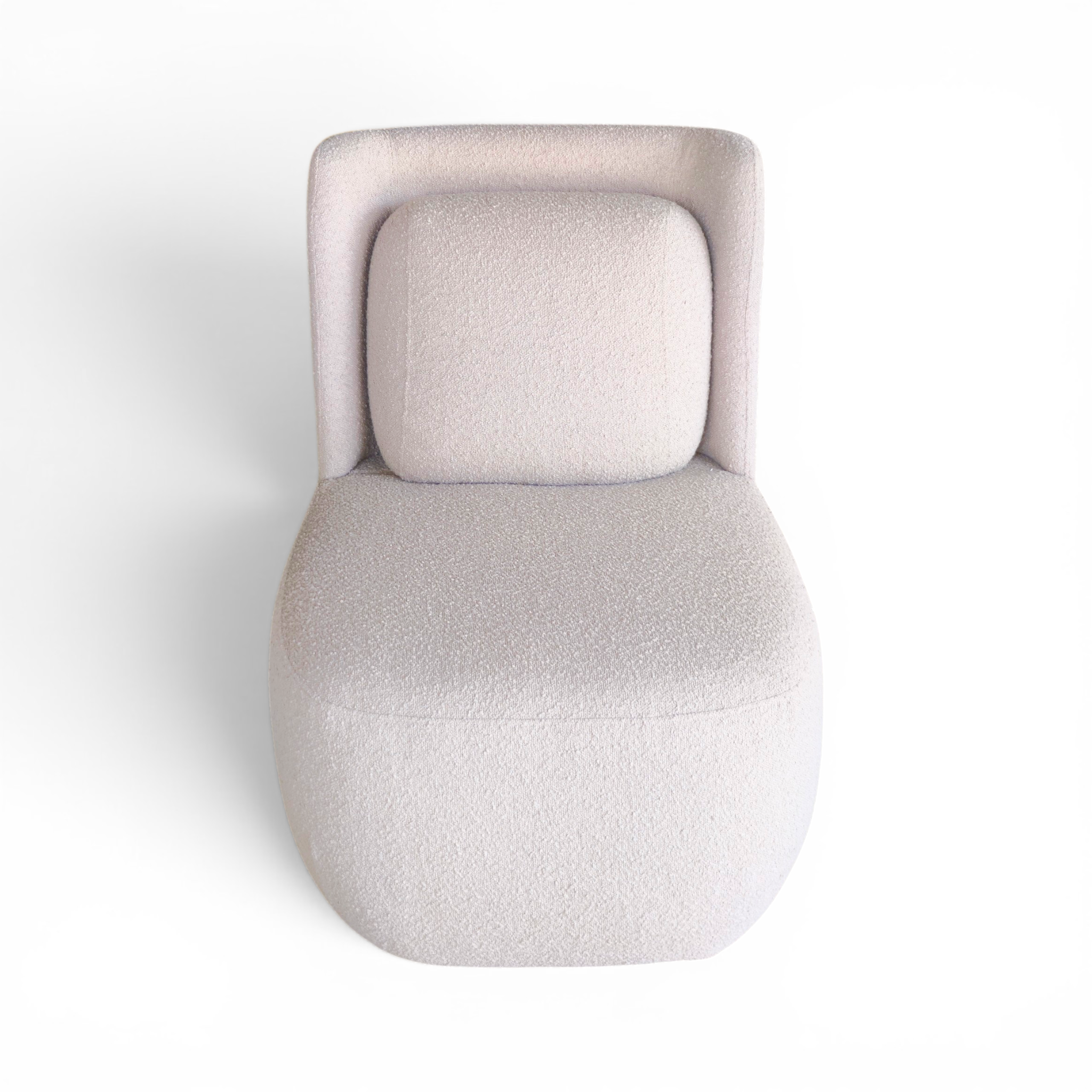 Minimalist Cream Lounge Chair
