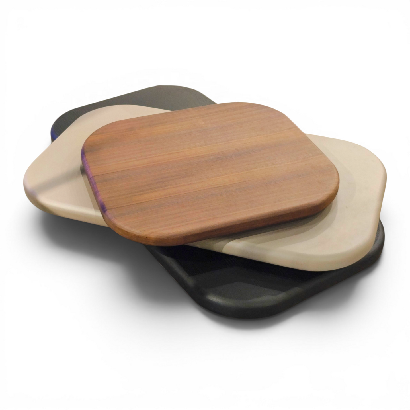 Stacked Modern Serving Boards Set