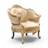 Vintage Carved Royal Armchair