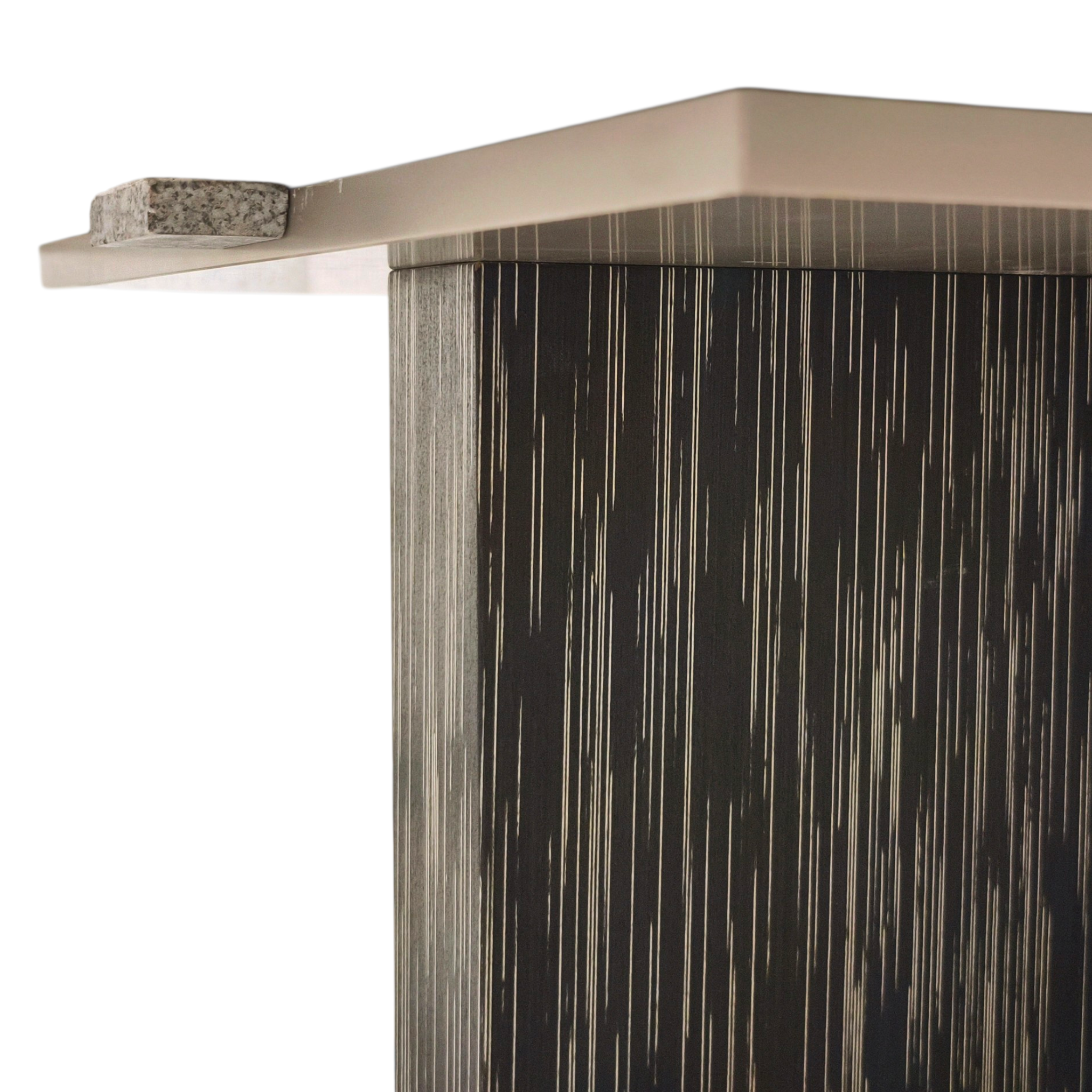 Dual-Surface Marble & Glass Statement Table 1+1