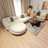 Modern Wood‑Glass Round Coffee Table