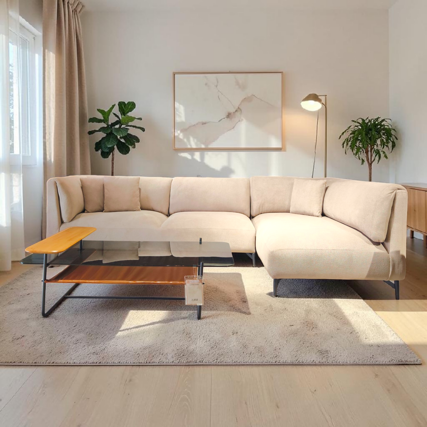 Modern L‑Shape Sectional Sofa