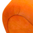 Modern Wave‑Form Lounge Chair in Vibrant Orange Upholstery