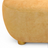 Organic‑Form Modern Ottoman in Soft Mustard Upholstery